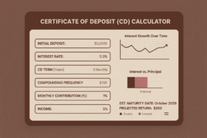 Certificate of Deposit Calculator